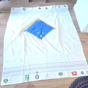 Vintage 1970s Canadian Scout Campfire Blanket - Early's of Witney "High Grade Su